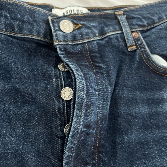 Agolde Riley High Rise Straight Leg Cropped Jeans size‎ 30 LONG - Picture 6 of 9
